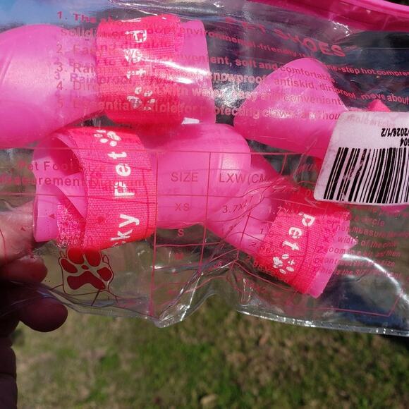 Pet Shoes Pink Size Small - Picture 1 of 4